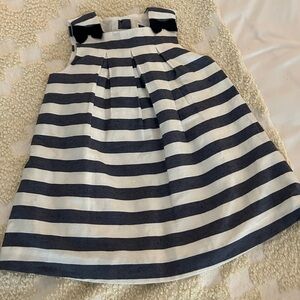 Janie & Jack 12-18 month dress. Navy blue and white.4th of July,Nautical,Stripes